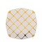 10 White 10" Square Plates Gold Geometric Design Party Event Tableware Supplies